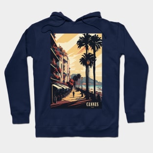 Cannes, France, Vintage Travel Poster Hoodie